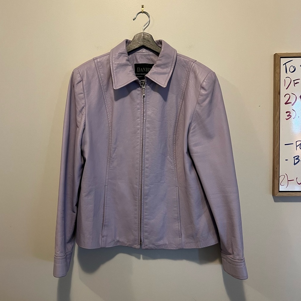 Danier Leather Collared Leather Jacket